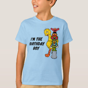 T-shirt Rue Sésame Je suis le garçon d'anniversaire