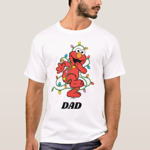 T-shirt Rue Sésame Lumières de Noël Elmo