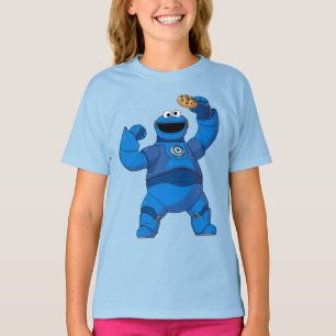 T-shirt Rue Sésame   Méca Builders Cookie Monster