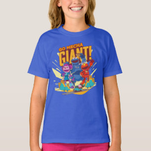 T-shirt Rue Sésame Méca Builders Go Mecha Giant!
