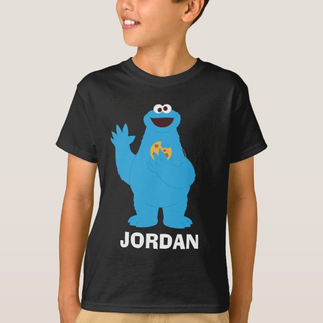 T-shirt Rue Sésame | Monstre de cookies personnalisé (Devant)