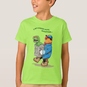 T-shirt Rue Sésame Oscar & Bruno l'éboueur