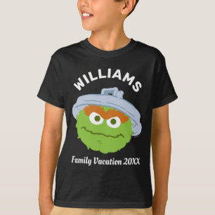 T-shirt Rue Sésame   Oscar le Grouch Famille Vacances