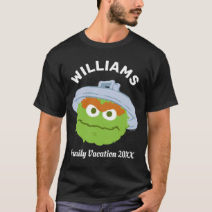 T-shirt Rue Sésame Oscar le Grouch Famille Vacances