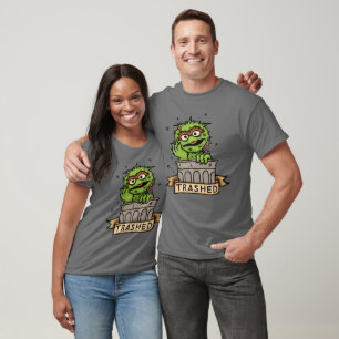 T-shirt Rue Sésame   Oscar the Grouch Trashed