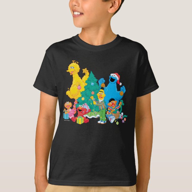 T-shirt Rue Sésame | Pals de Noël (Devant)