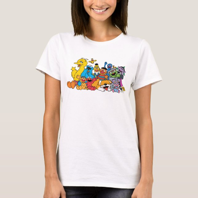 T-shirt Rue Sésame | Portrait du groupe Pals sésame (Devant)