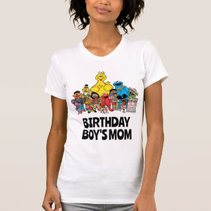 T-shirt Rue Sésame   Sesame Pals Anniversaire Garçon's Mom