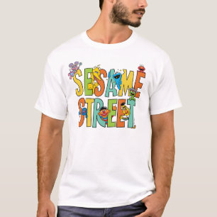 T-shirt Rue Sésame Sesame Street Type Pals