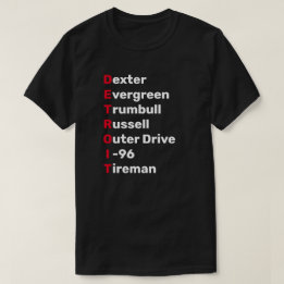 T-shirt Rues de Détroit
