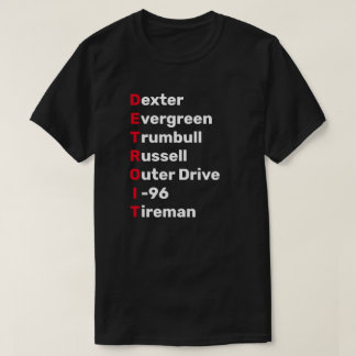 T-shirt Rues de Détroit