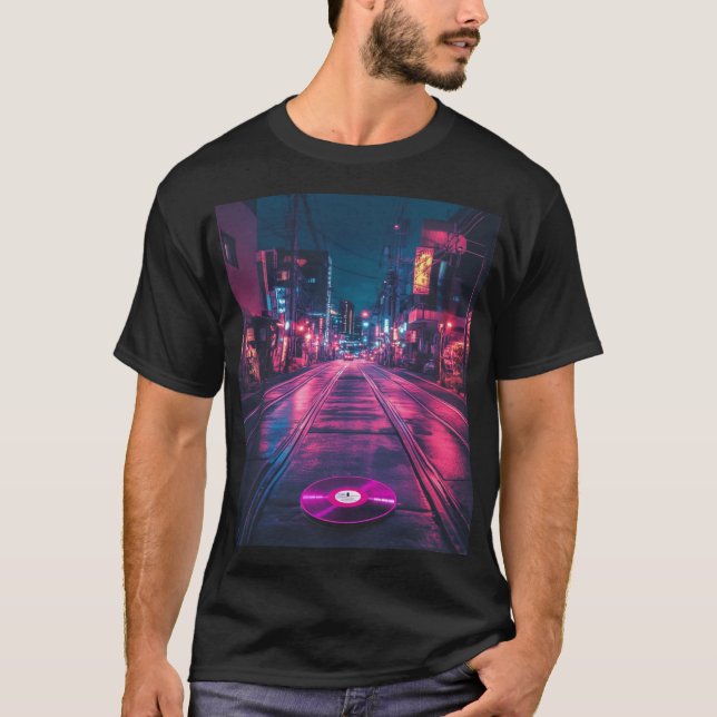 T-shirt Rues Lo-Fi de Tokyo (Devant)