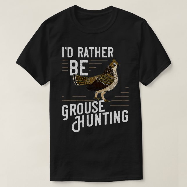 T-shirt Ruffed Grouse Bird Gift Hunting Spruce Grouse  (Design devant)