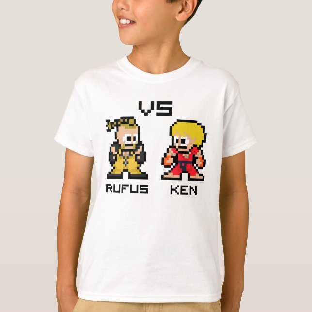 T-shirt Rufus VS Ken 8 bits (Devant)