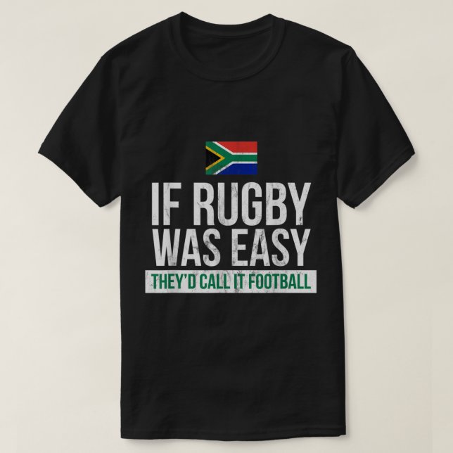 T-shirt Rugby D'Afrique Du Sud Drôle - Rugby (Design devant)