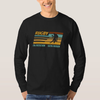 T-shirt Rugby Zero Protection Beaucoup de Passion Joueur