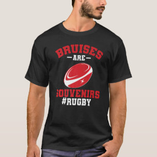 T-shirt Rugger League Joueur de rugby Les Bruises sont Sou