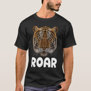 T-shirt Rugir Tigre Gros Chat Enfants Tigre Animal Mème Sa