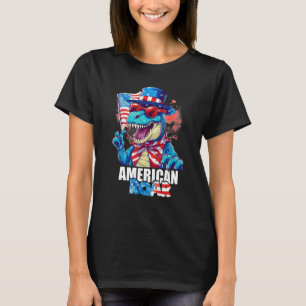 T-shirt Rugissement Américain Dinosaure États-Unis Trex 4 