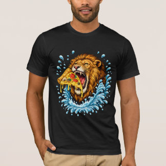 T-shirt Rugissement de pizza