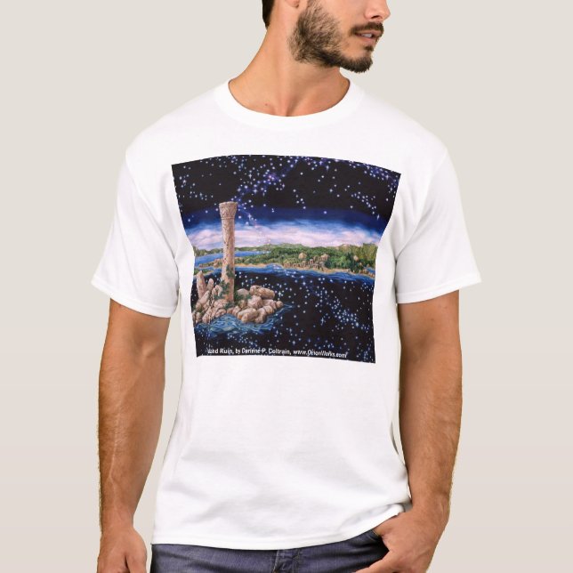 T-shirt Ruine d'île, ruine d'île, par Darlene P. Coltrai… (Devant)