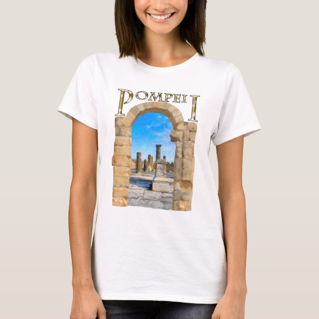 T-shirt Ruines romaines de Pompeii antique (Devant)