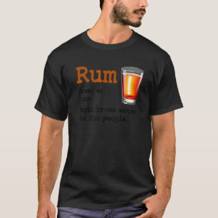 T-shirt Rum Définition Magie Eau Brown Pour Les Personnes