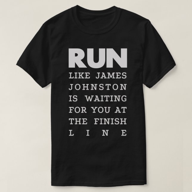 T-shirt RUN - James Johnston 2    (Design devant)