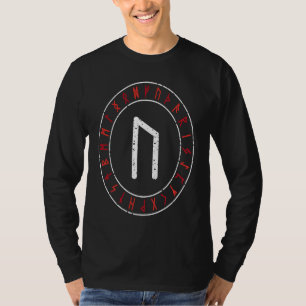 T-shirt Rune Viking Uruz Cercle Runique Mythologie Nordiqu