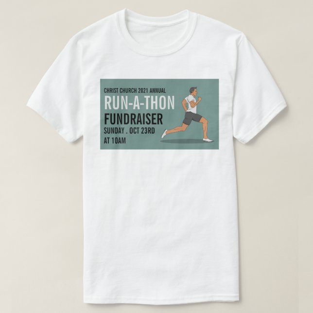 T-shirt Runner, Carity Run-Walk-a-Thon Event (Design devant)