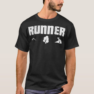 T-shirt Runner Gift Mountain Forest Street Sport Runner
