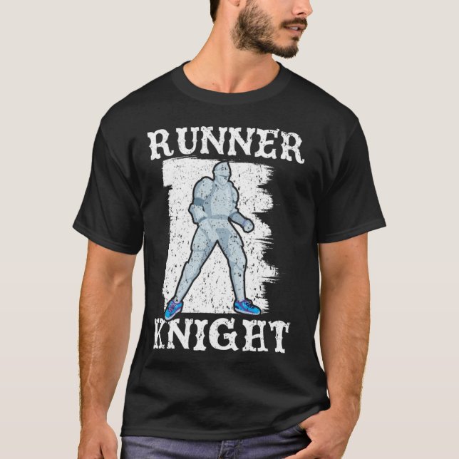 T-shirt Runner Knight  Medieval Knighthood Warrior  1 (Devant)