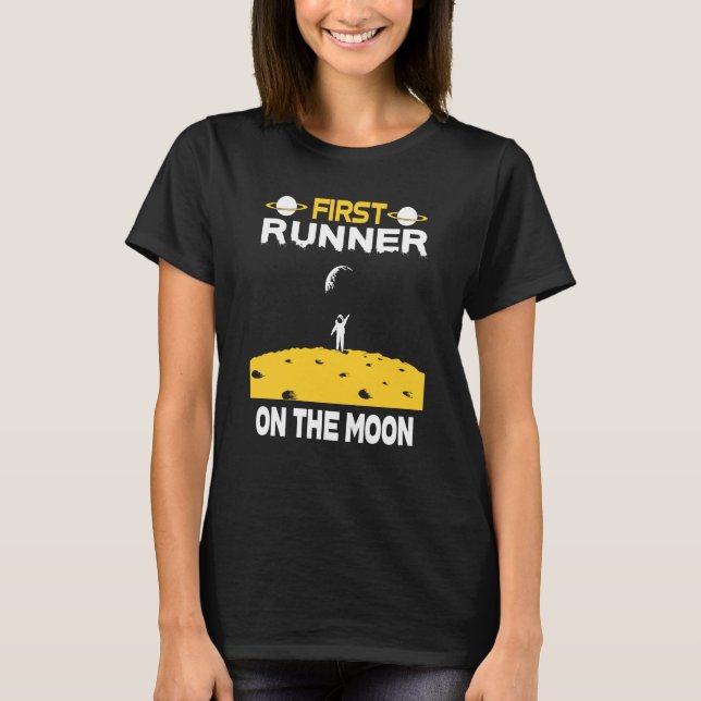 T-shirt Runner On The Moon (Devant)