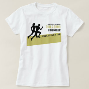 T-shirt Runner Silhouette, Carity Run-Walk-a-Thon Event