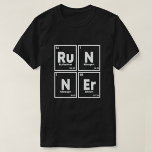 T-shirt Runner Table Périodique Marathon Runners Science