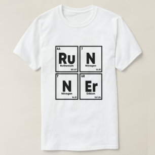 T-shirt Runner Table Périodique Marathon Runners Science