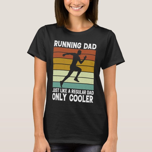 T-shirt Running Dad  Marathon Runner Father's Day Coach (Devant)