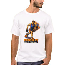 T-shirt Running en retard compte comme du cardio –