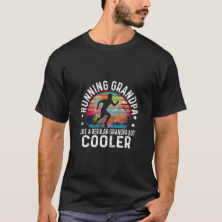 T-shirt Running Grandpa Like A Regular Grandpa Er Fathers