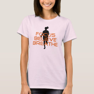 T-shirt Running Orange Focus