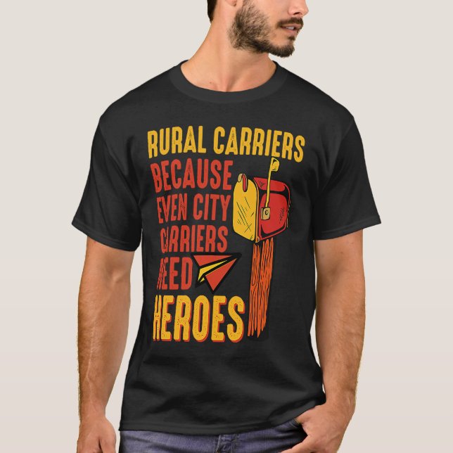 T-shirt Rural Carriers Mail Delivery Mailman Postman Posta (Devant)