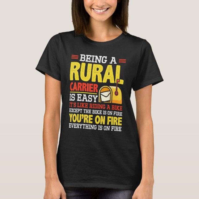 T-shirt Rural Carriers Postal Worker  Mailman Mail Lady (Devant)