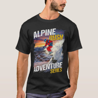 T-shirt Rush Alpin – Aventure de Ski Extrême Montagne