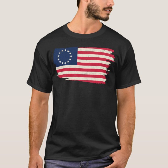 T-shirt rush-limbaugh betsy ross Flag shirt (Devant)