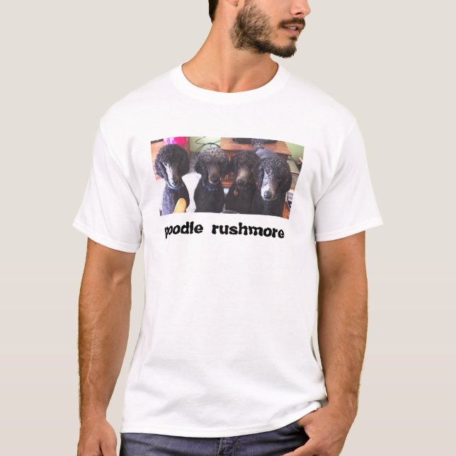 T-shirt rushmore de caniche (Devant)