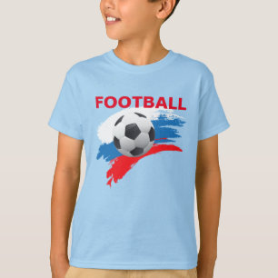T-shirt russe de football garçon