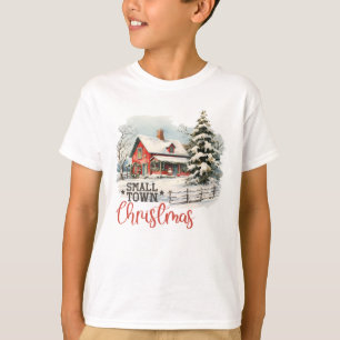 T-shirt Russe Petite Ville Noël Agritourisme Enfants