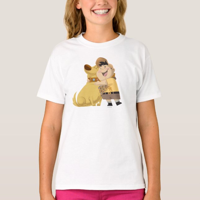 T-shirt Russell étreinte Dug - Pixar UP! (Devant)