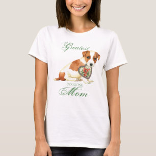 T-shirt Russell Terrier Heart Maman