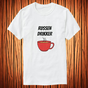 T-shirt Russen drikker kaffe